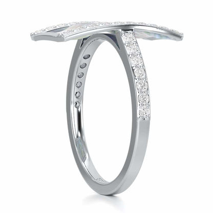 Serene Shine Silver Ring - White Gold - Image 3