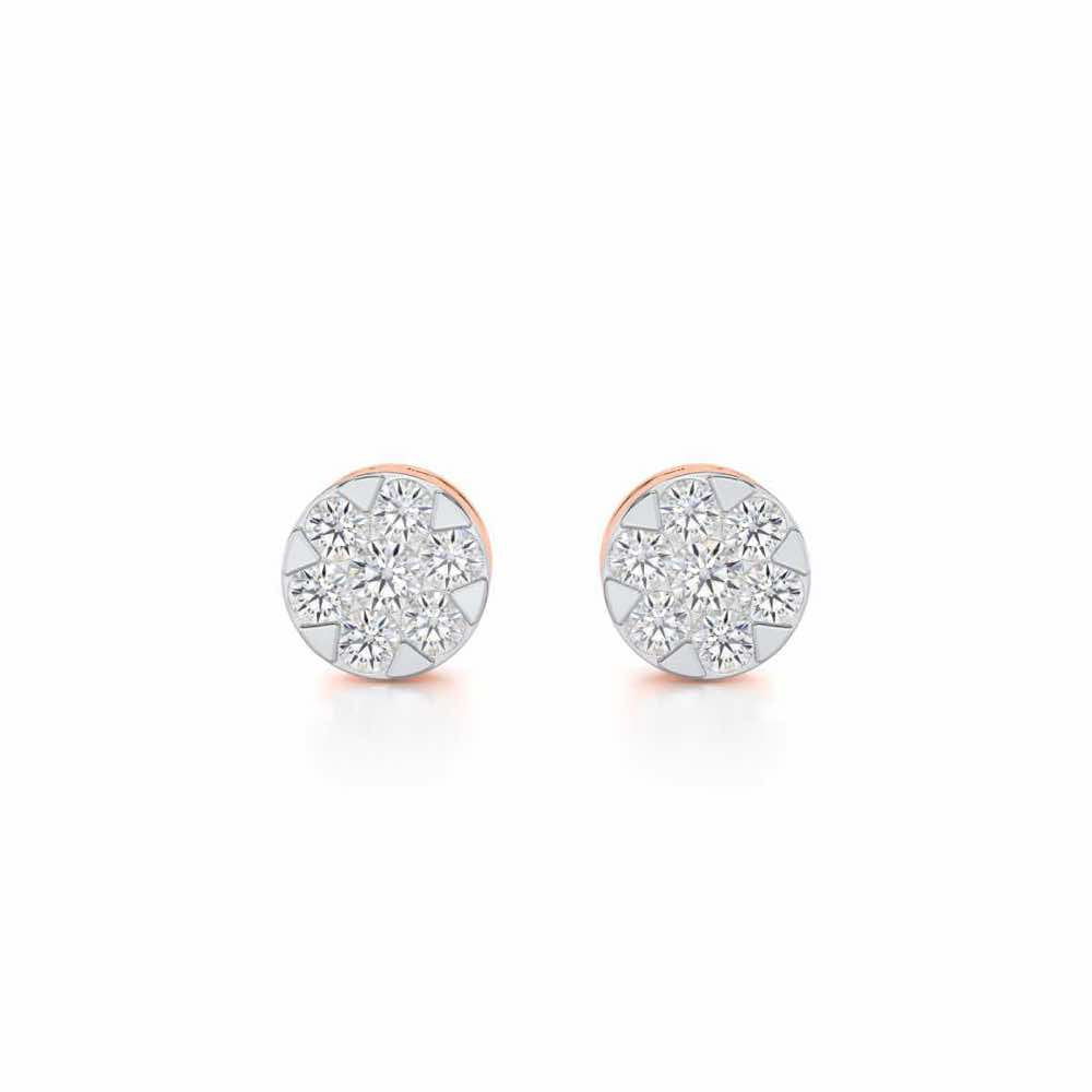 Serene Shores Silver Earrings - Rose Gold - Image 1