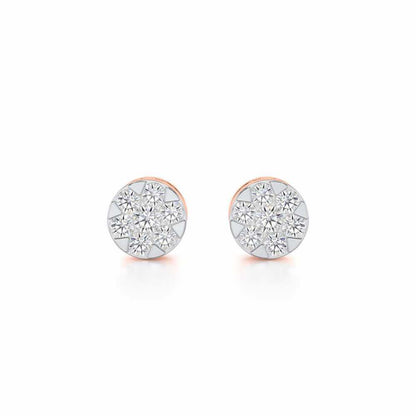 Serene Shores Silver Earrings - Rose Gold - Image 1
