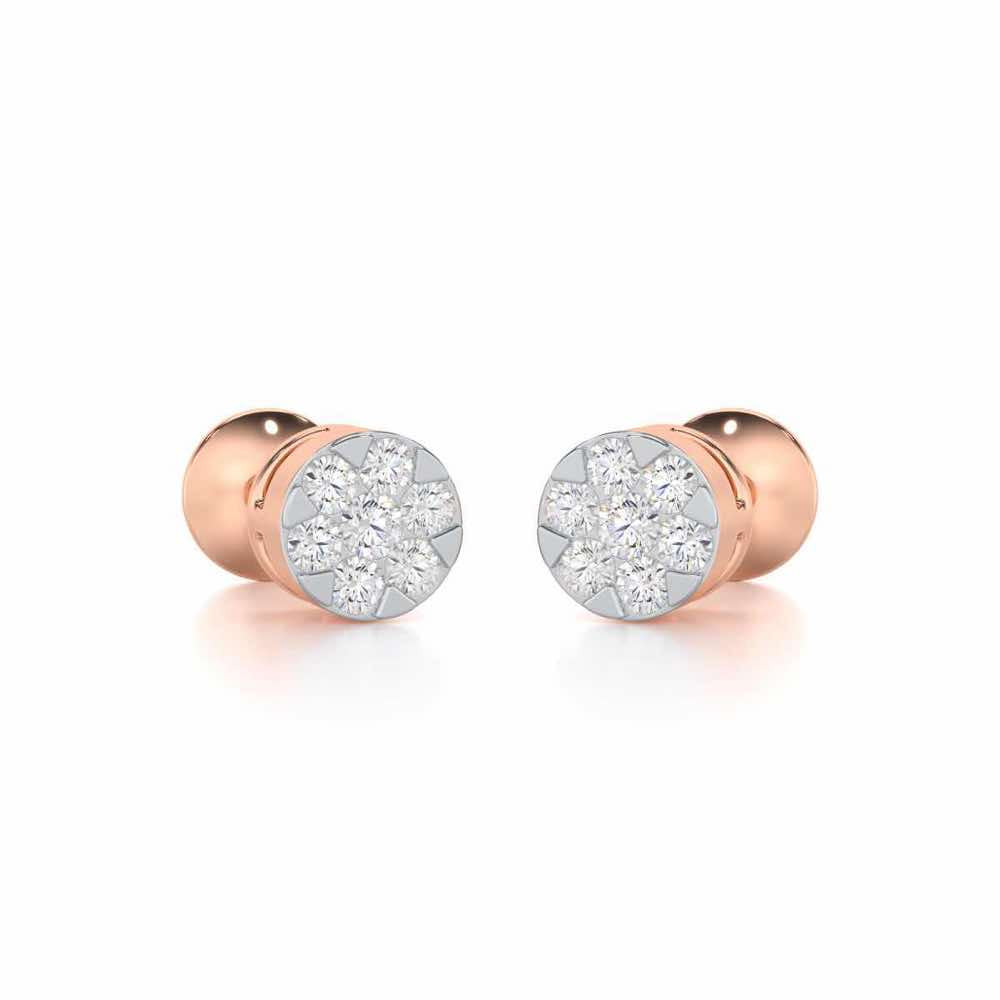 Serene Shores Silver Earrings - Rose Gold - Image 2