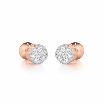 Serene Shores Silver Earrings - Rose Gold - Image 2