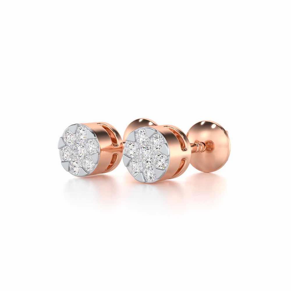 Serene Shores Silver Earrings - Rose Gold - Image 3
