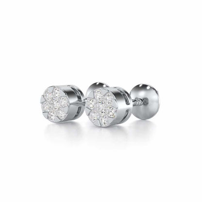 Serene Shores Silver Earrings - White Gold - Image 3