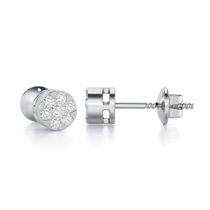 Serene Shores Silver Earrings - White Gold - Image 4