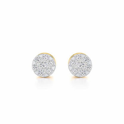Serene Shores Silver Earrings - Yellow Gold - Image 1