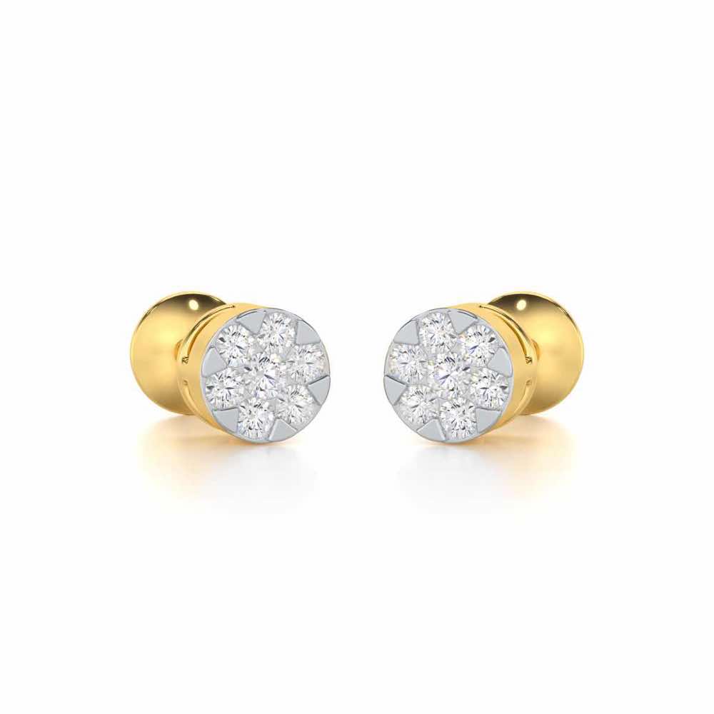 Serene Shores Silver Earrings - Yellow Gold - Image 2