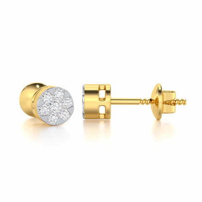 Serene Shores Silver Earrings - Yellow Gold - Image 4