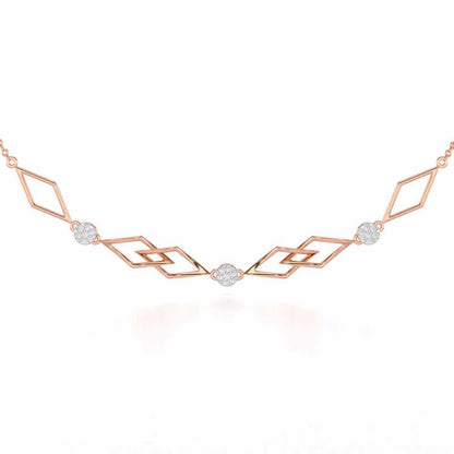 Serene Shores Silver Necklace - Rose Gold - Image 1