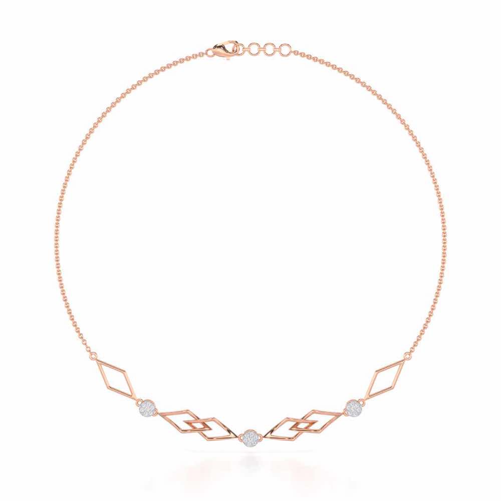 Serene Shores Silver Necklace - Rose Gold - Image 2