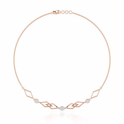 Serene Shores Silver Necklace - Rose Gold - Image 2