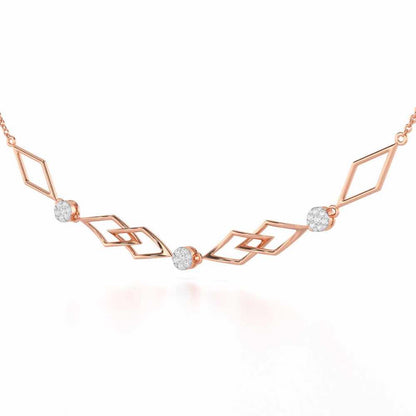 Serene Shores Silver Necklace - Rose Gold - Image 3