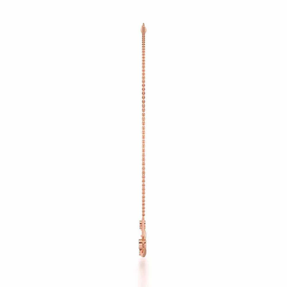Serene Shores Silver Necklace - Rose Gold - Image 4