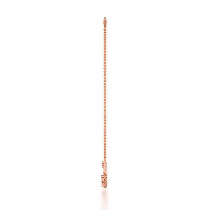 Serene Shores Silver Necklace - Rose Gold - Image 4