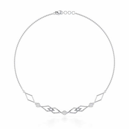 Serene Shores Silver Necklace - White Gold - Image 2
