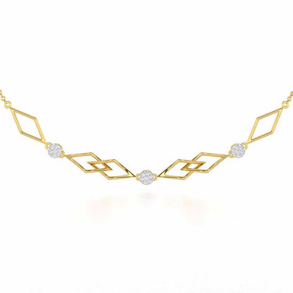 Serene Shores Silver Necklace - Yellow Gold - Image 1