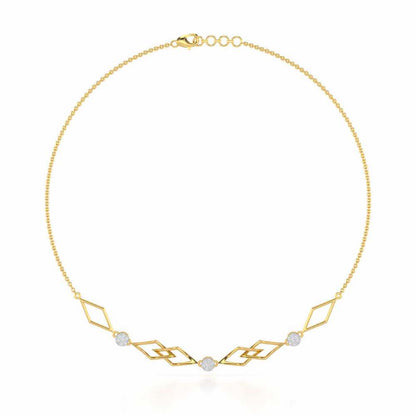 Serene Shores Silver Necklace - Yellow Gold - Image 2