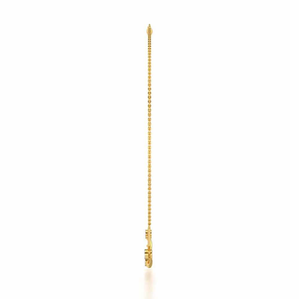 Serene Shores Silver Necklace - Yellow Gold - Image 4