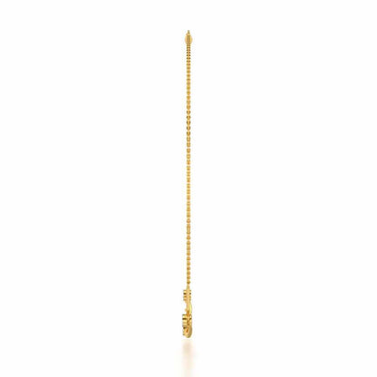 Serene Shores Silver Necklace - Yellow Gold - Image 4