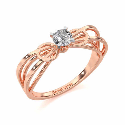 Shahreen Solitaire Ring - Rose Gold - Image 1