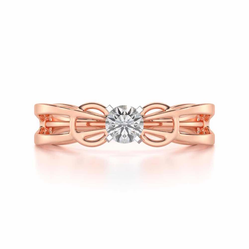 Shahreen Solitaire Ring - Rose Gold - Image 4