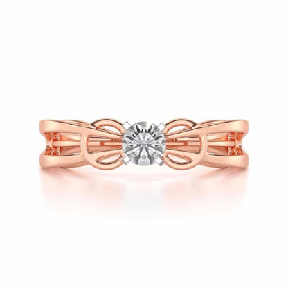 Shahreen Solitaire Ring - Rose Gold - Image 4