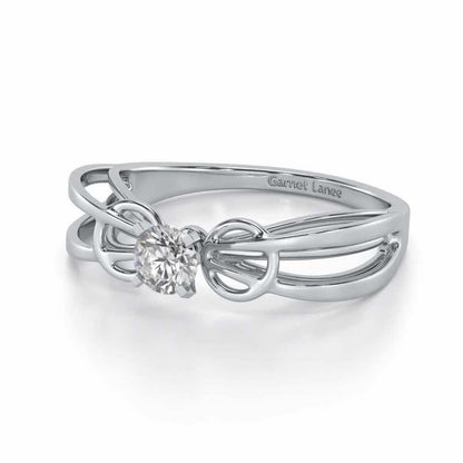 Shahreen Solitaire Ring - White Gold - Image 2