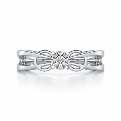 Shahreen Solitaire Ring - White Gold - Image 4