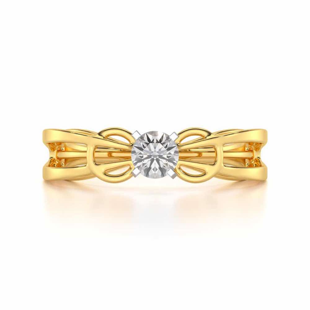 Shahreen Solitaire Ring - Yellow Gold - Image 4