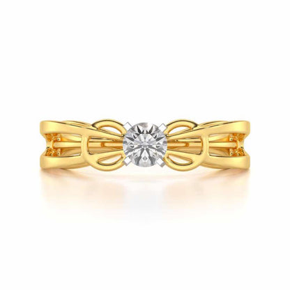 Shahreen Solitaire Ring - Yellow Gold - Image 4