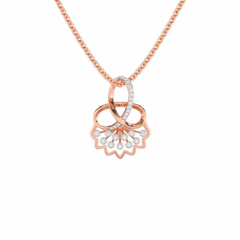 Shakti Silver Pendant - Rose Gold - Image 1