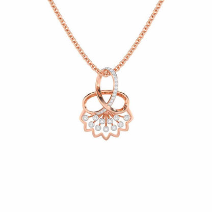 Shakti Silver Pendant - Rose Gold - Image 1