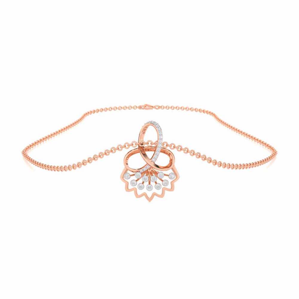 Shakti Silver Pendant - Rose Gold - Image 3