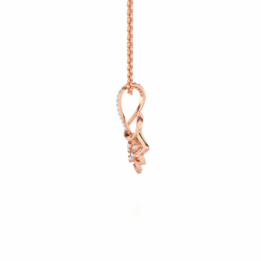 Shakti Silver Pendant - Rose Gold - Image 4