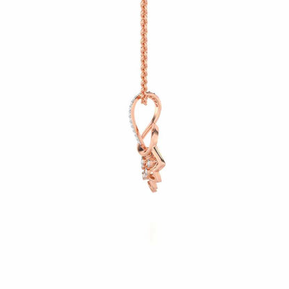 Shakti Silver Pendant - Rose Gold - Image 4