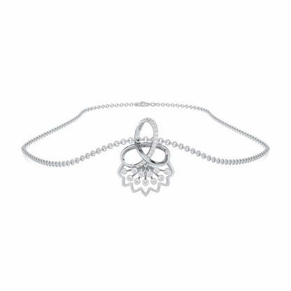 Shakti Silver Pendant - White Gold - Image 3