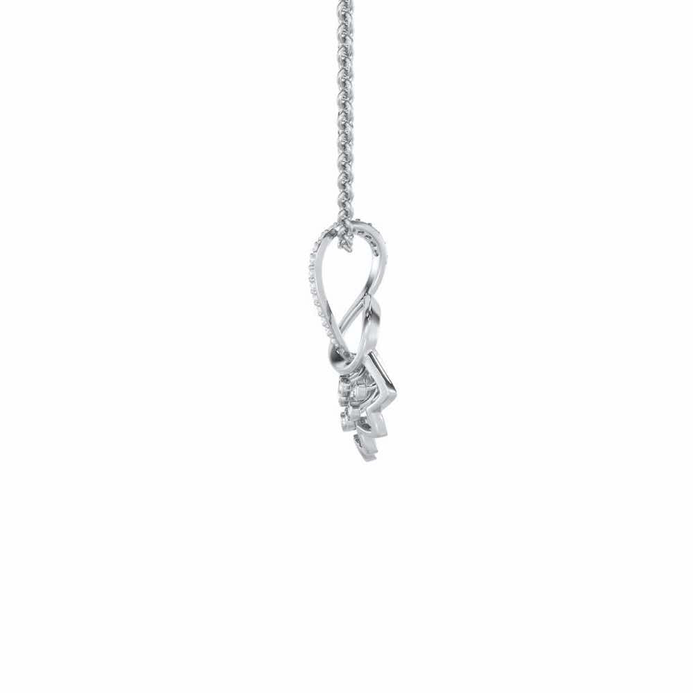 Shakti Silver Pendant - White Gold - Image 4