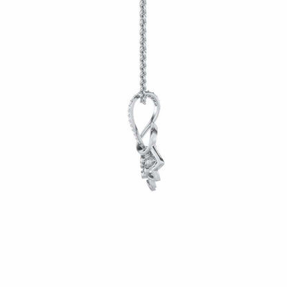 Shakti Silver Pendant - White Gold - Image 4