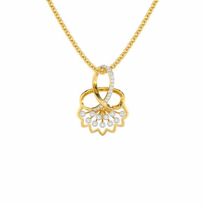 Shakti Silver Pendant - Yellow Gold - Image 1