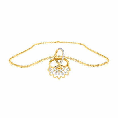 Shakti Silver Pendant - Yellow Gold - Image 3