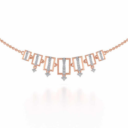 Shapesome Silver Necklace - Rose Gold - Image 1