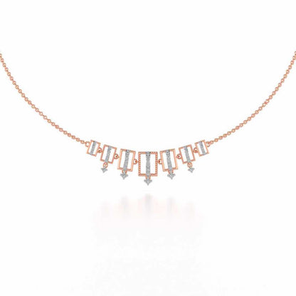 Shapesome Silver Necklace - Rose Gold - Image 2