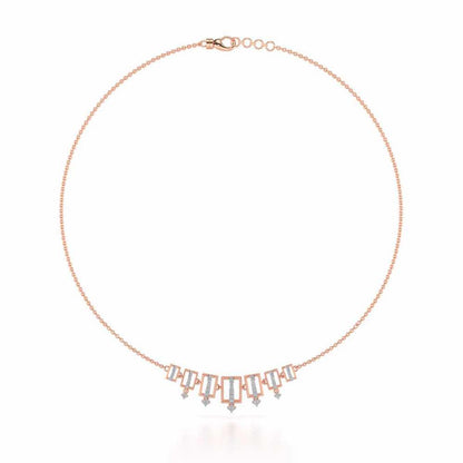 Shapesome Silver Necklace - Rose Gold - Image 3