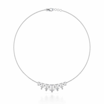 Shapesome Silver Necklace - White Gold - Image 3