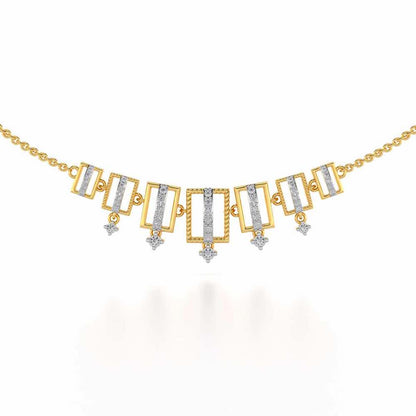 Shapesome Silver Necklace - Yellow Gold - Image 1