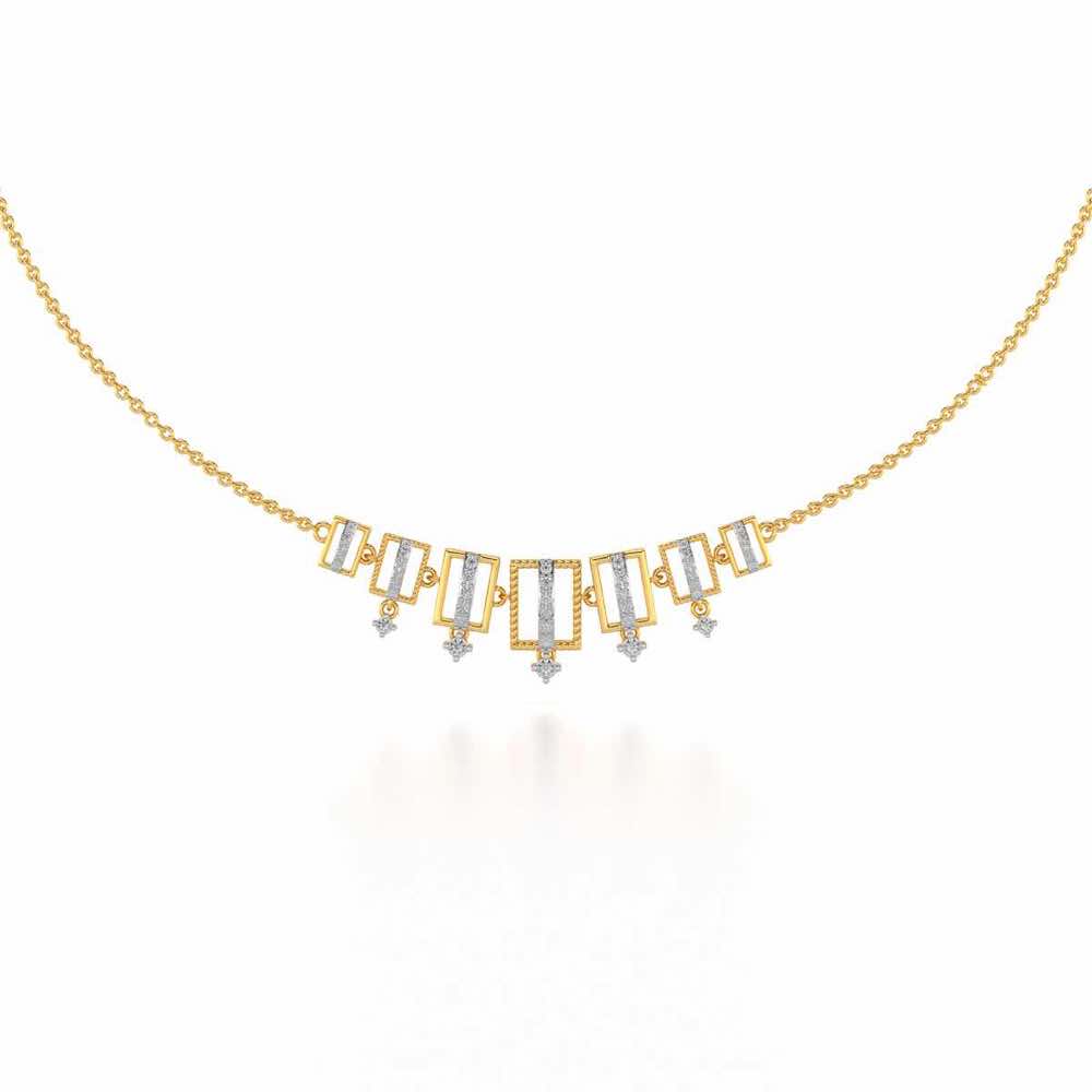Shapesome Silver Necklace - Yellow Gold - Image 2