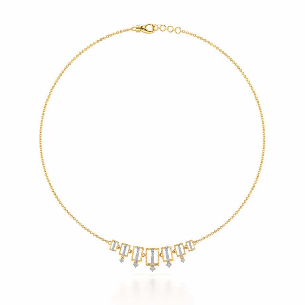 Shapesome Silver Necklace - Yellow Gold - Image 3