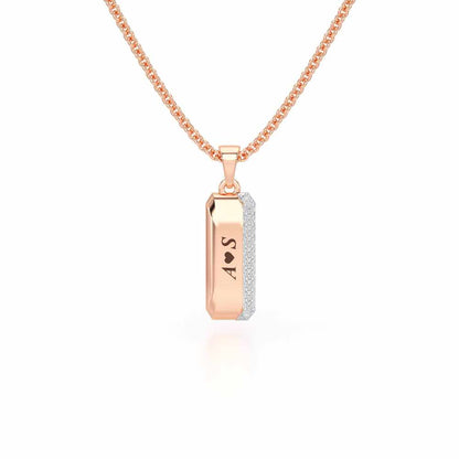 Sheen Desire Silver Pendant - Rose Gold - Image 1