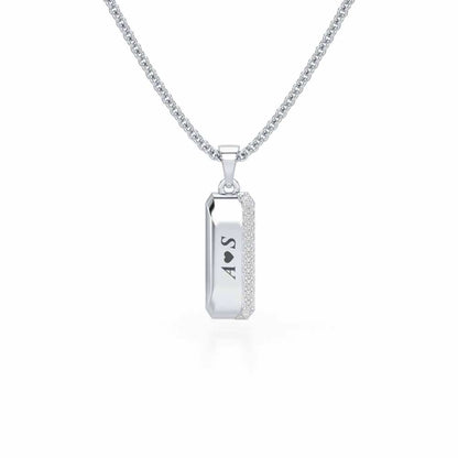 Sheen Desire Silver Pendant - White Gold - Image 1
