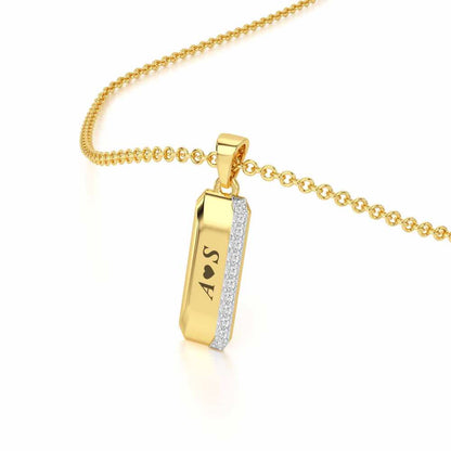 Sheen Desire Silver Pendant - Yellow Gold - Image 2