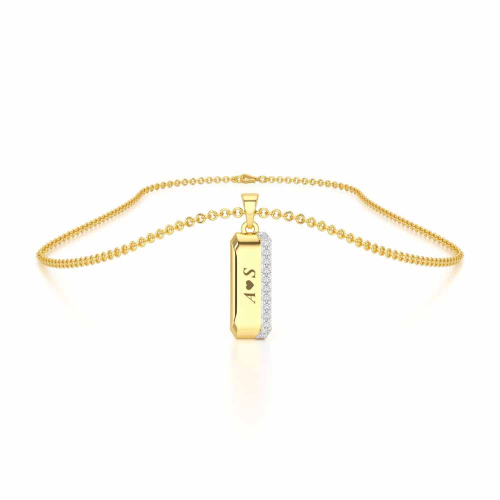 Sheen Desire Silver Pendant - Yellow Gold - Image 3